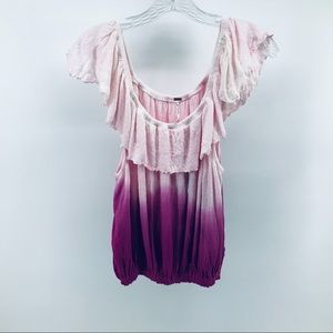 Free People tie dye sleeveless top